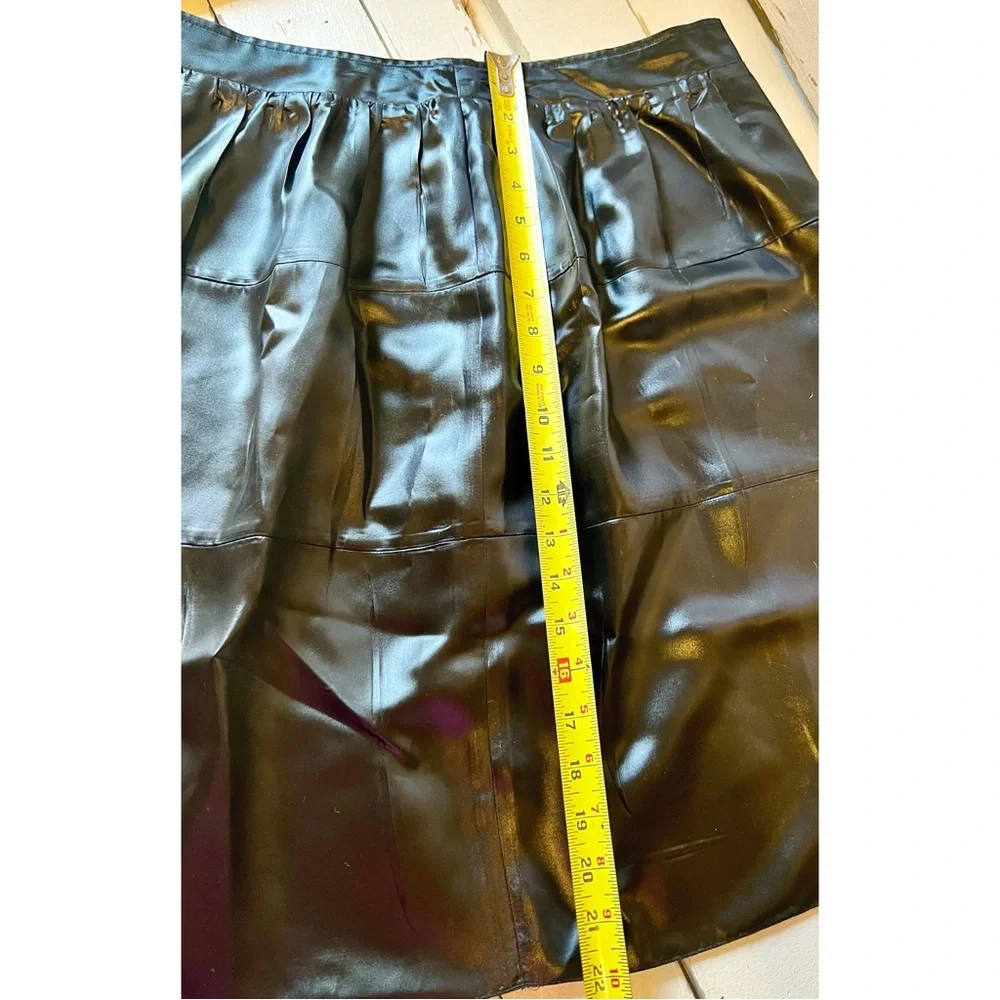 Prada Black Silk Midi Skirt